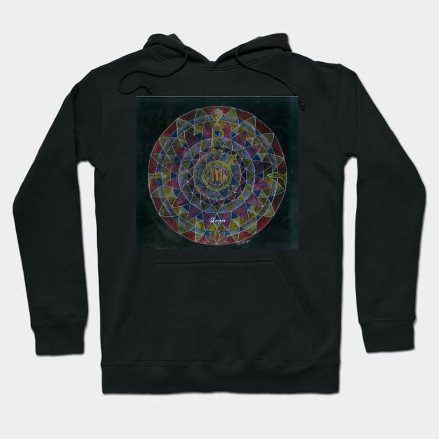 Skorpion Horoskop Mandala Produkte Hoodie by Renart